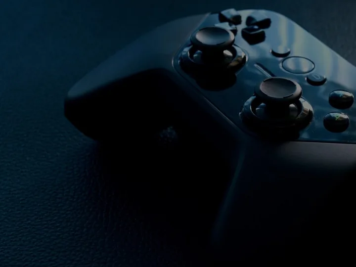 Dark game controller in low light